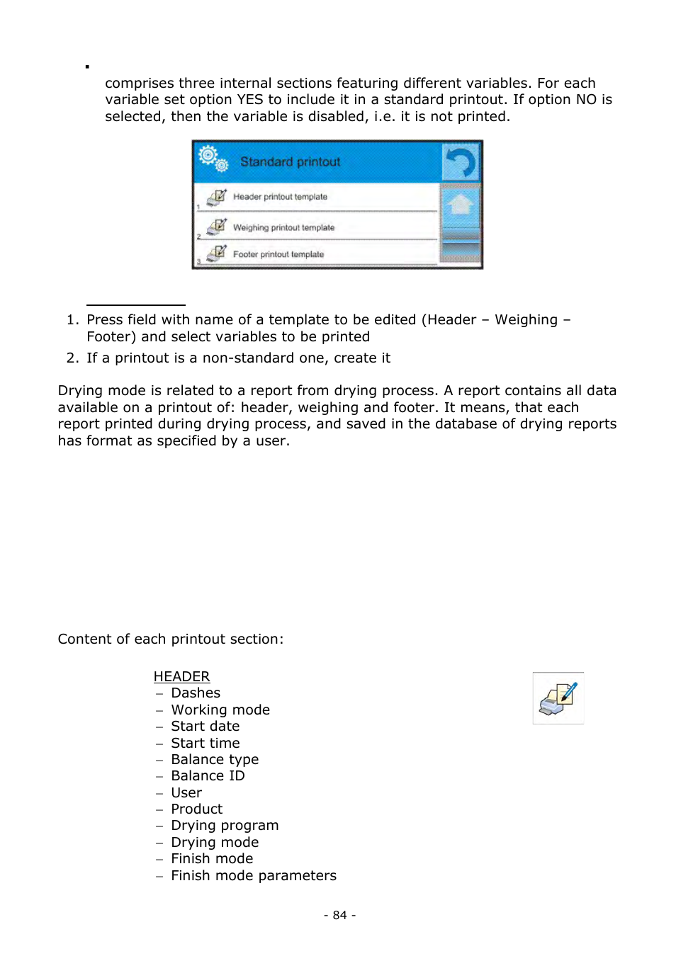 RADWAG MA 200.3Y Moisture Analyzer User Manual | Page 84 / 170
