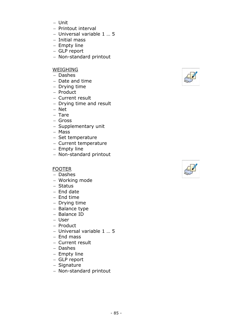 RADWAG MA 200.3Y Moisture Analyzer User Manual | Page 85 / 170