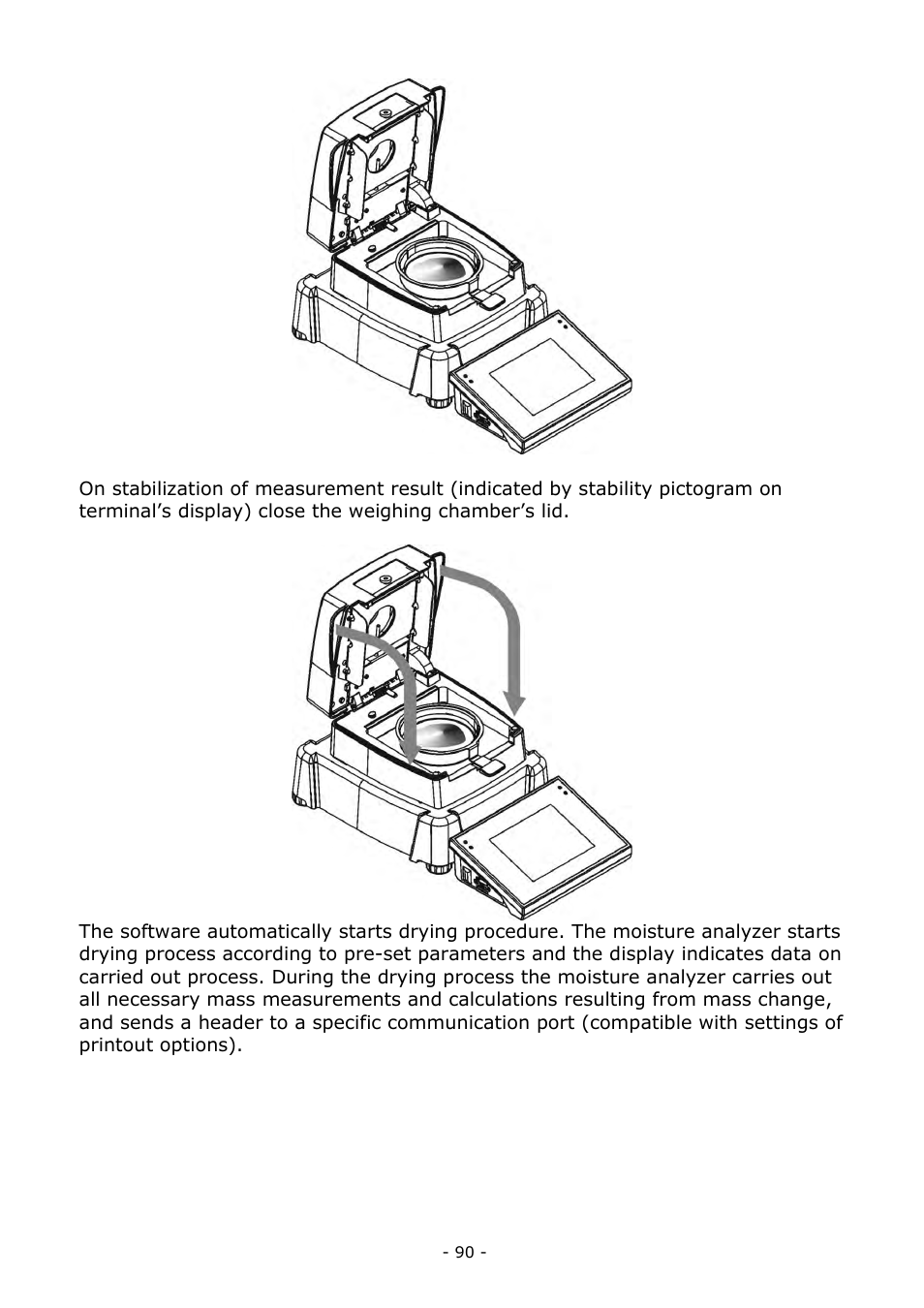 RADWAG MA 200.3Y Moisture Analyzer User Manual | Page 90 / 170