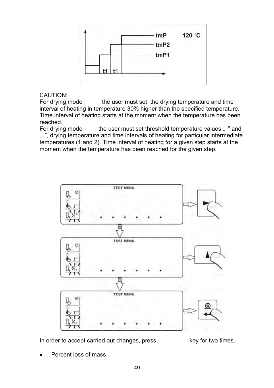 Type of displayed measurement result | RADWAG MAC 210 Moisture Analyzer User Manual | Page 49 / 60