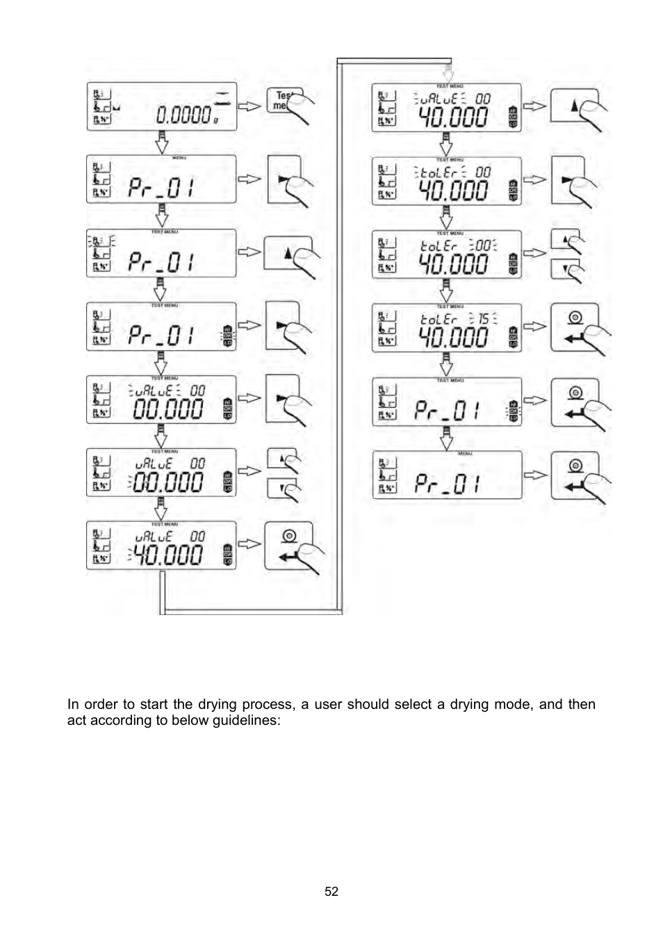 Drying process | RADWAG MAC 210 Moisture Analyzer User Manual | Page 52 / 60