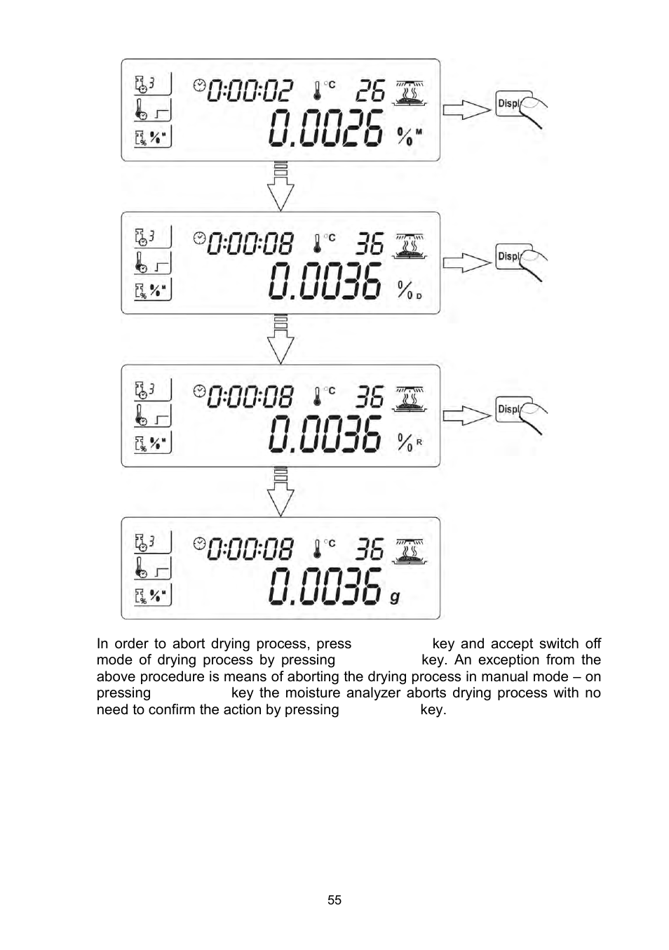 RADWAG MAC 210 Moisture Analyzer User Manual | Page 55 / 60