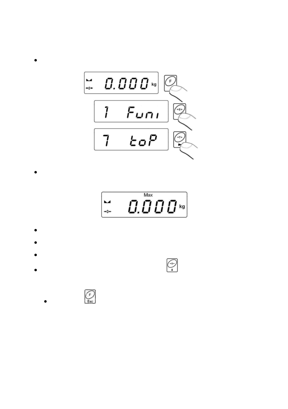 Measurement max force on the pan – latch, Totalizing, Force on the pan – latch | Measurement max | RADWAG Low profiled scales User Manual | Page 49 / 85