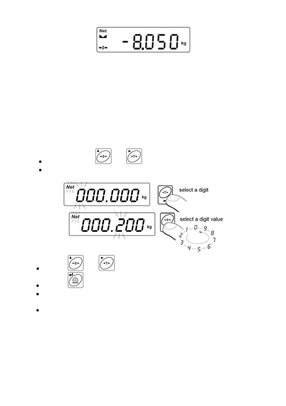 Inserting tare value | RADWAG WTB 600/AU Carat Balance User Manual | Page 36 / 65