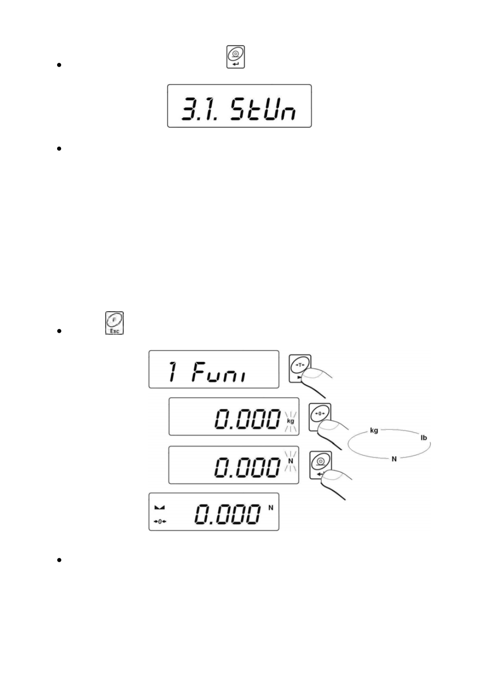 Temporarily selected unit | RADWAG WPT/P 60 Postal Scales for Packages User Manual | Page 20 / 48