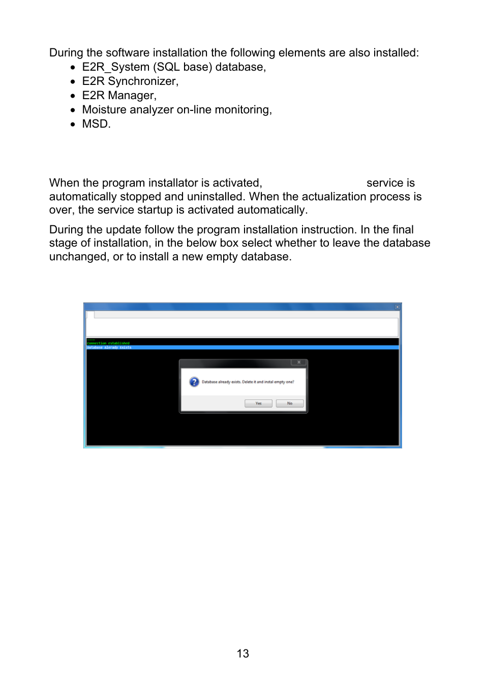 Updating | RADWAG E2R Weighing Records User Manual | Page 13 / 56