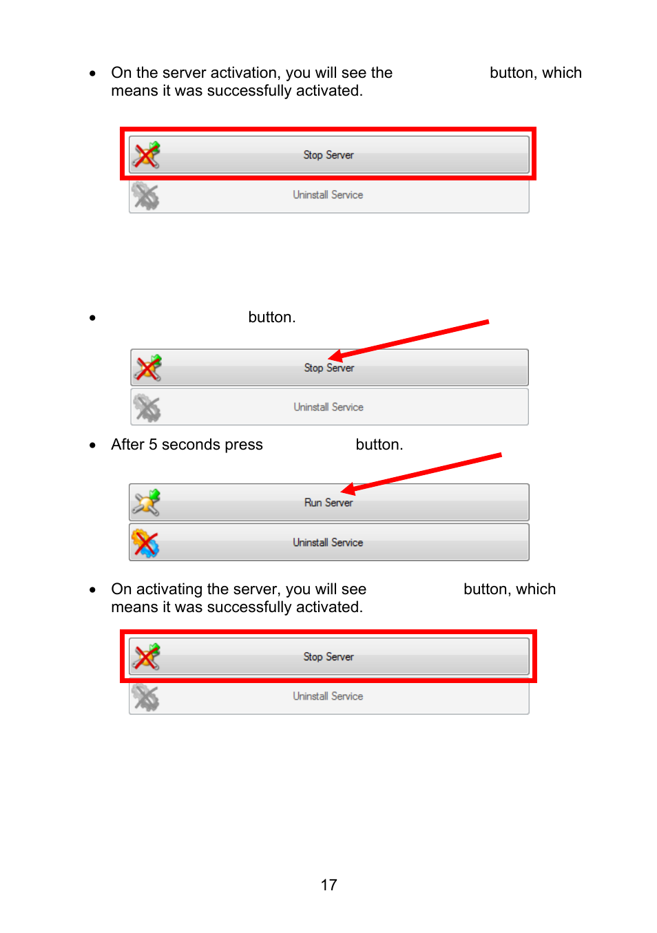 Restart e2r synchronizer service | RADWAG E2R Weighing Records User Manual | Page 17 / 56