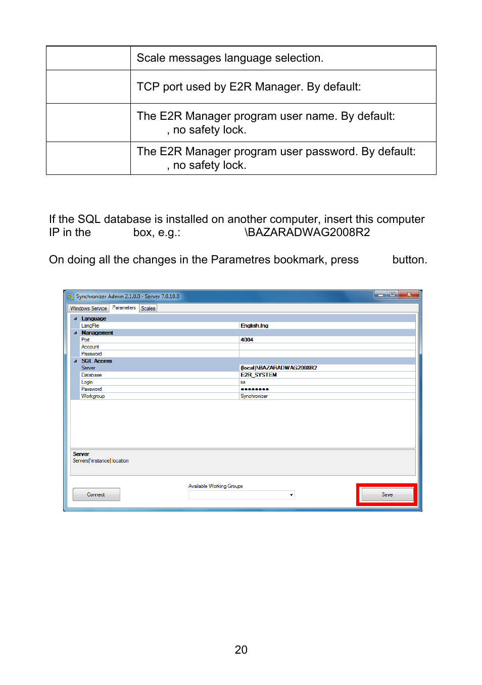 RADWAG E2R Weighing Records User Manual | Page 20 / 56