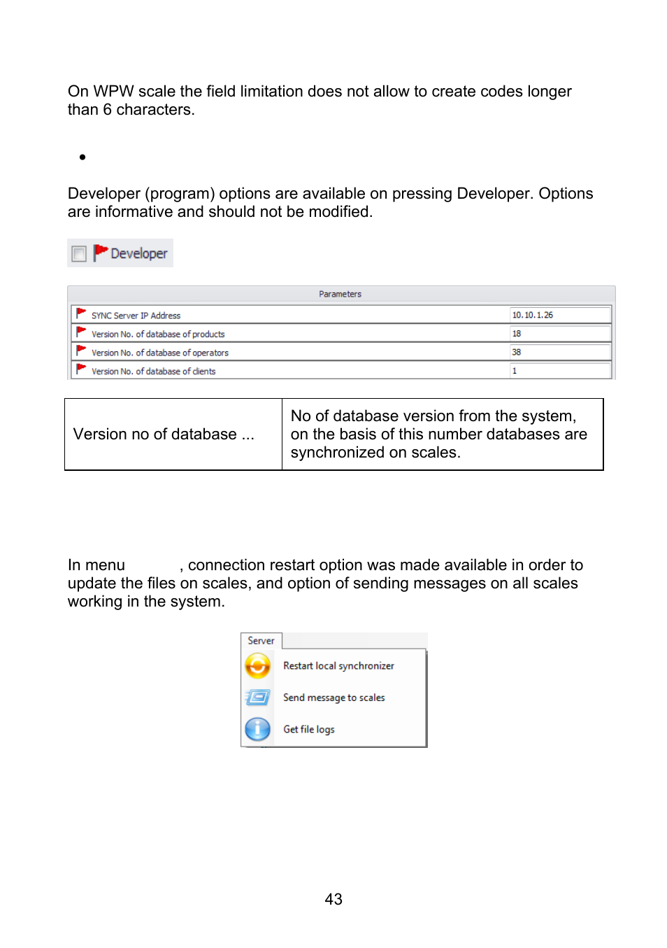 Server | RADWAG E2R Weighing Records User Manual | Page 43 / 56