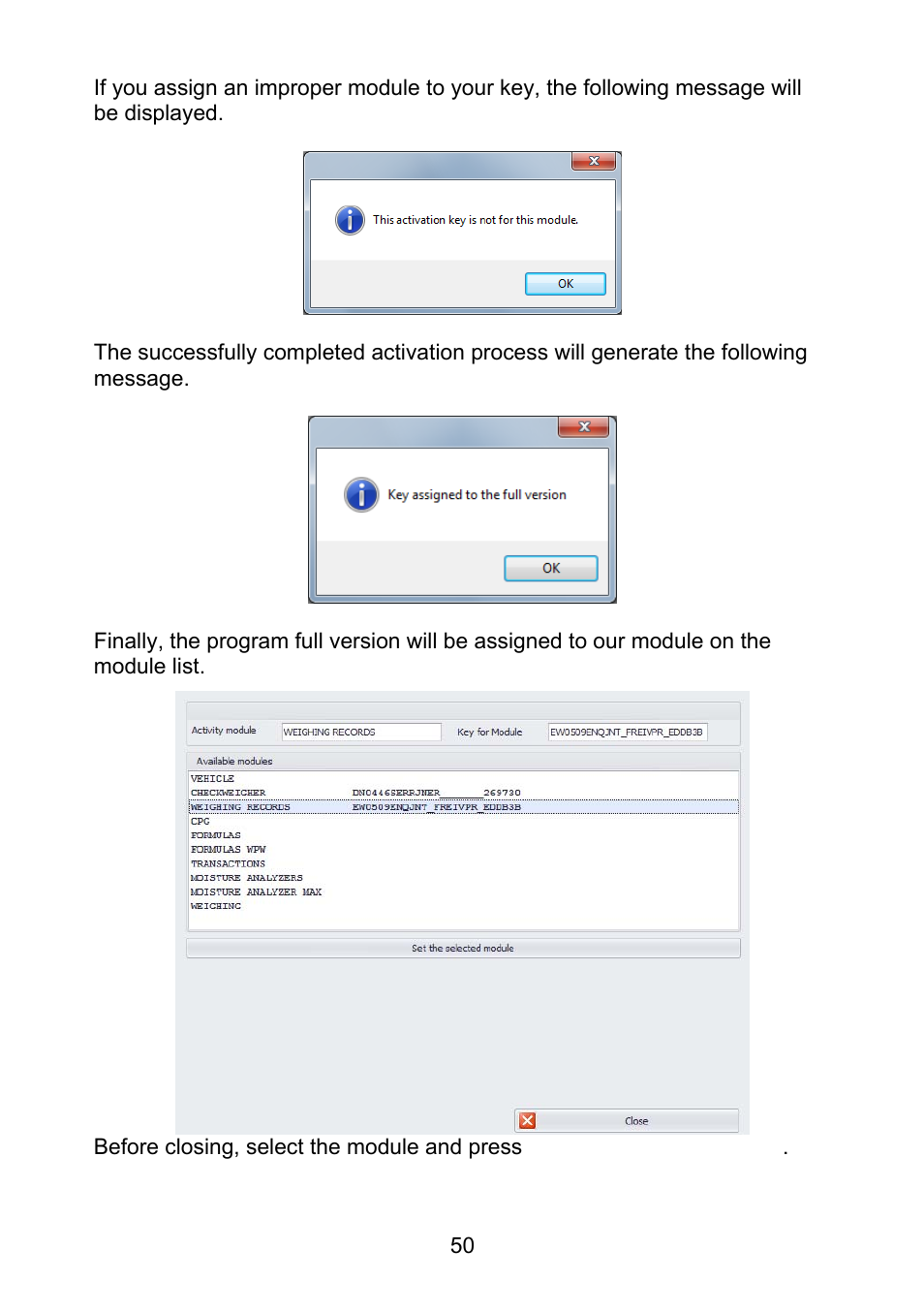 RADWAG E2R Weighing Records User Manual | Page 50 / 56
