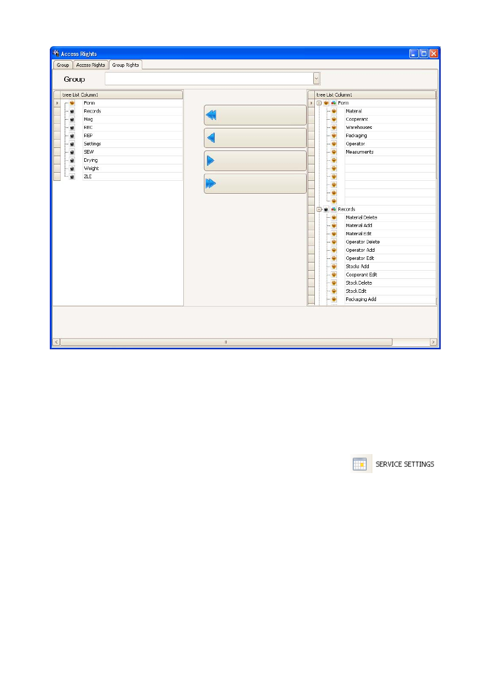 Service settings | RADWAG E2R Weighing Records User Manual | Page 28 / 59
