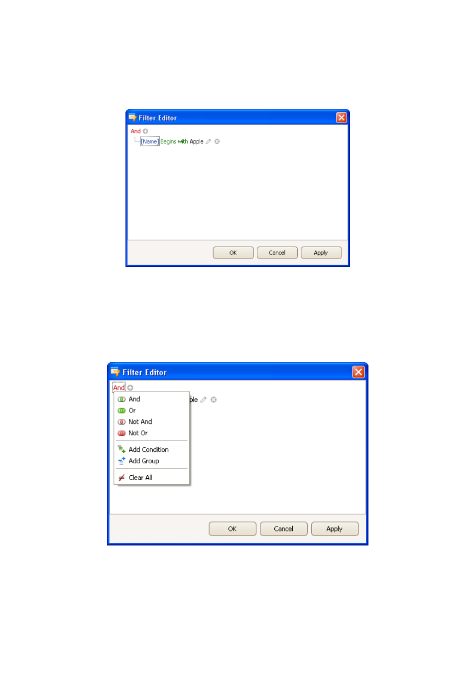 Filter creator | RADWAG E2R Weighing Records User Manual | Page 33 / 59