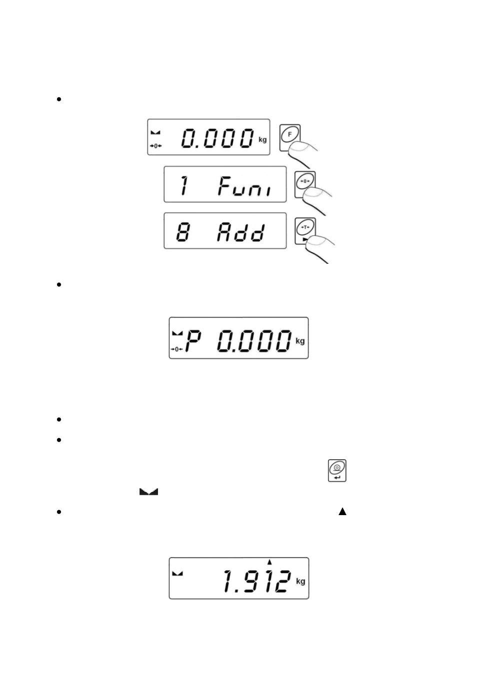 Enabling the work mode, Totalizing procedure, Ork mode | Enabling the w | RADWAG PUE C/31H/Z Indicator User Manual | Page 43 / 68