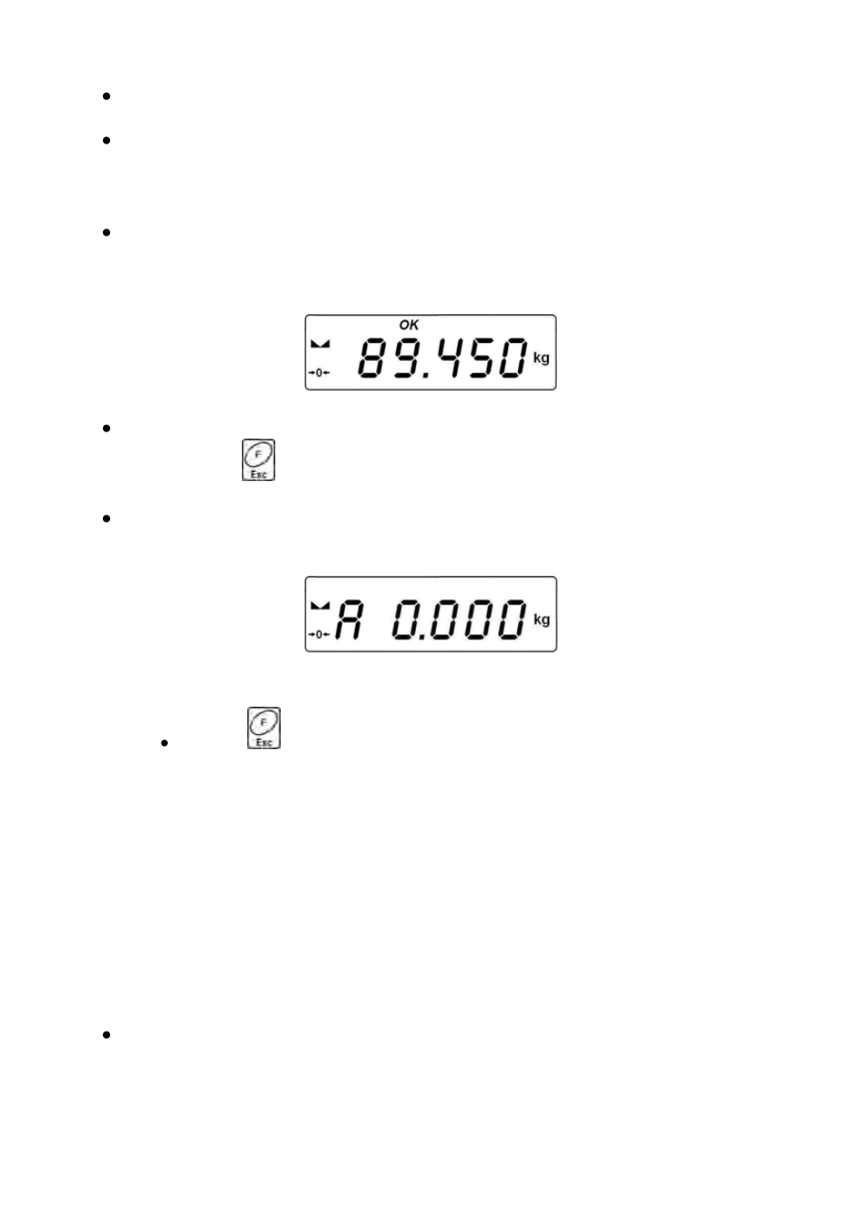 Tare memory, Entering the tare value to the scale memory | RADWAG PUE C/31H/Z Indicator User Manual | Page 47 / 68