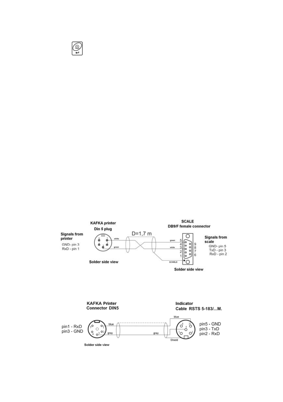 Cooperation with printer | RADWAG PUE C/31H/Z Indicator User Manual | Page 53 / 68
