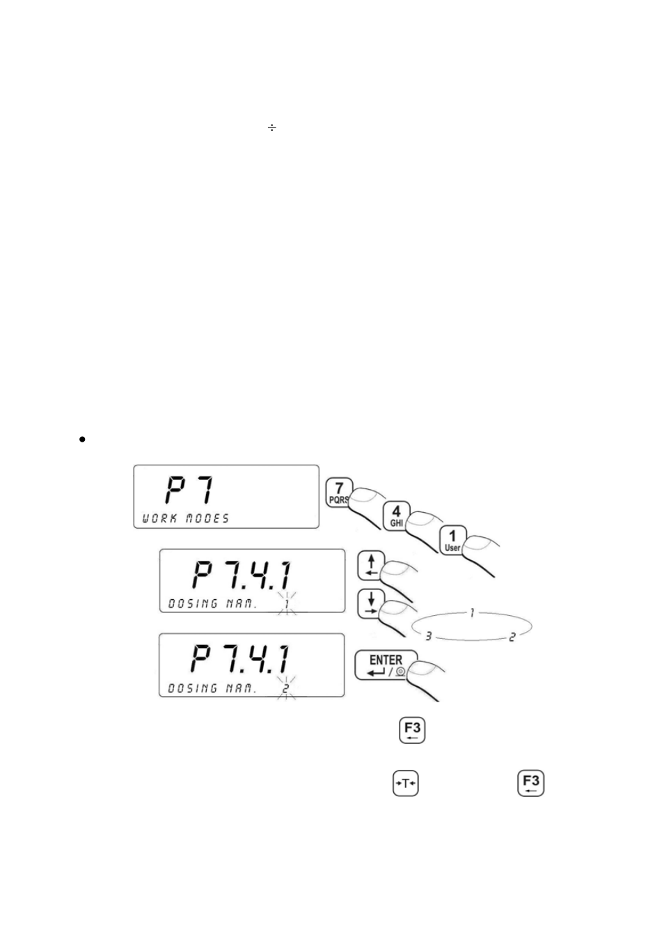 Dosing, Dosing mode setting, Dosin | Osing mode setting | RADWAG PUE C41H Indicator User Manual | Page 103 / 163