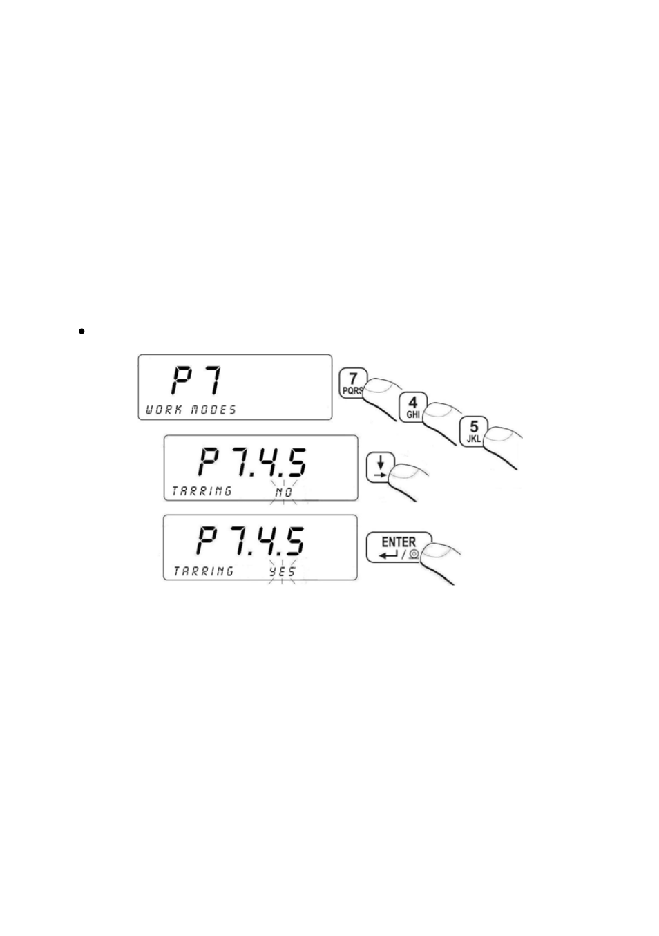 Tarring mode setting, Corrections, Arring mode setting | RADWAG PUE C41H Indicator User Manual | Page 106 / 163