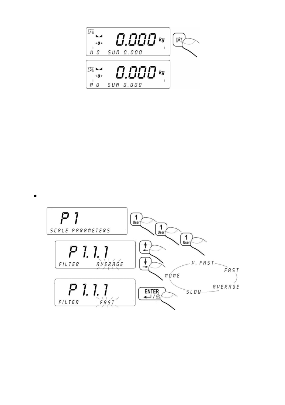 Main parameters, Filtering level, Main arameters | Iltering level | RADWAG PUE C41H Indicator User Manual | Page 25 / 163