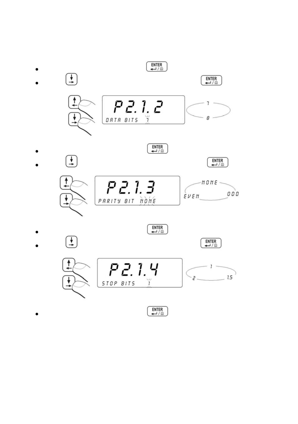 Setting of rs 485 parameters | RADWAG PUE C41H Indicator User Manual | Page 34 / 163