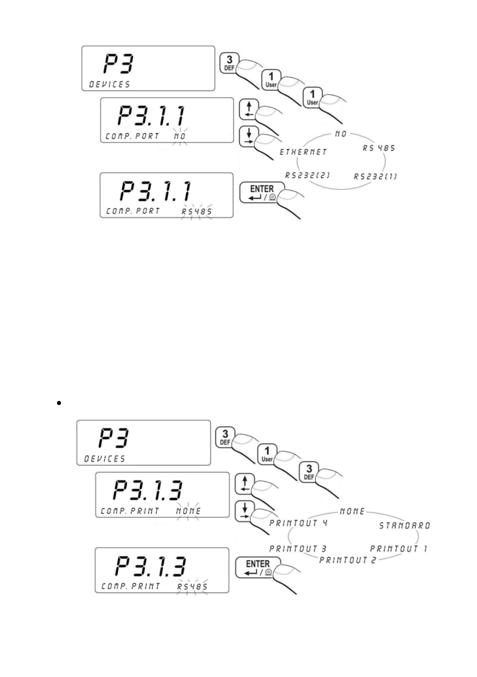 Type of printout scale – computer, Ype of printout scale – computer | RADWAG PUE C41H Indicator User Manual | Page 37 / 163