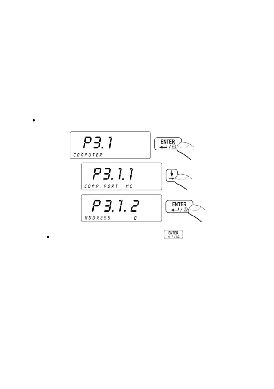 Address setting, Order operating of communication protocol, Ddress setting | Rder operating of communication protocol | RADWAG PUE C41H Indicator User Manual | Page 38 / 163