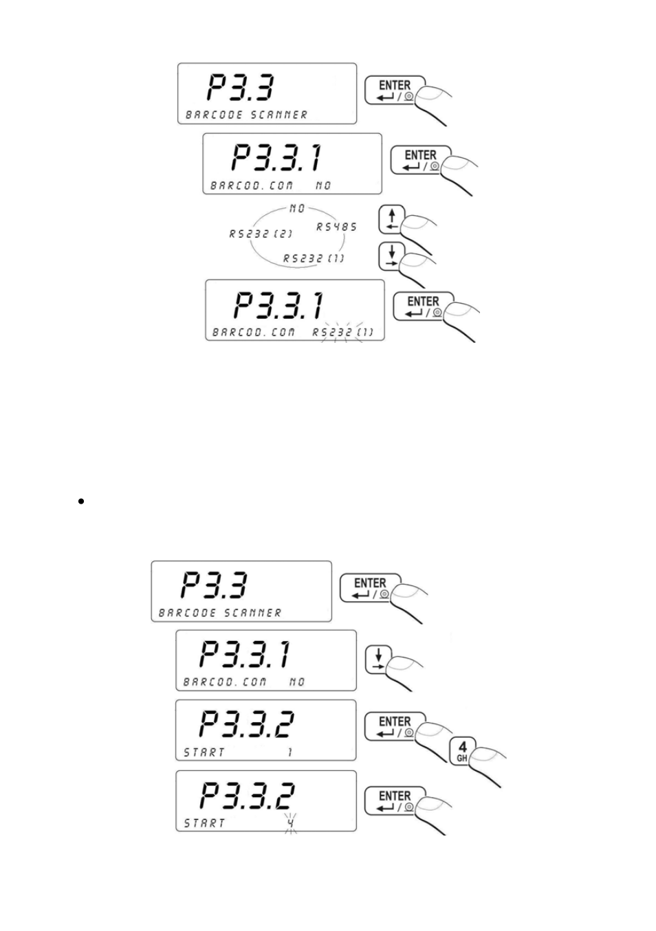 Setting the start parameter, Etting the start parameter | RADWAG PUE C41H Indicator User Manual | Page 43 / 163
