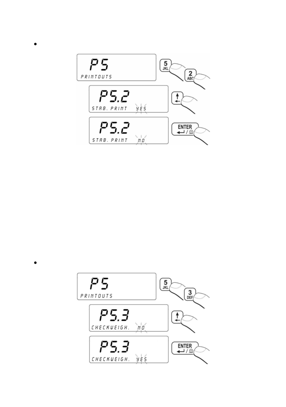 Checkweighing mode, Heckweighing mode | RADWAG PUE C41H Indicator User Manual | Page 52 / 163