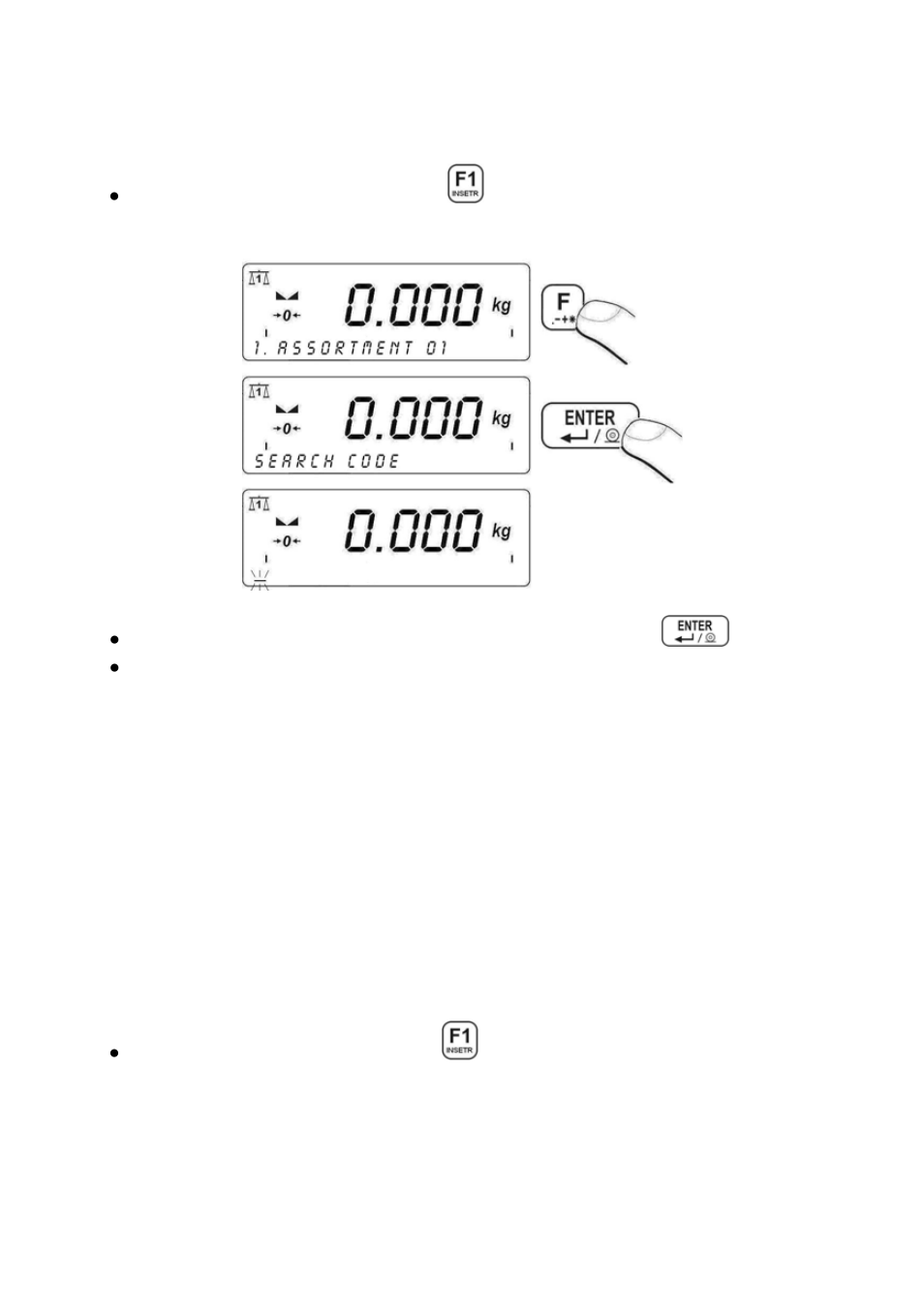 Quick code search, Quick name search, Uick code search | Uick name search | RADWAG PUE C41H Indicator User Manual | Page 64 / 163