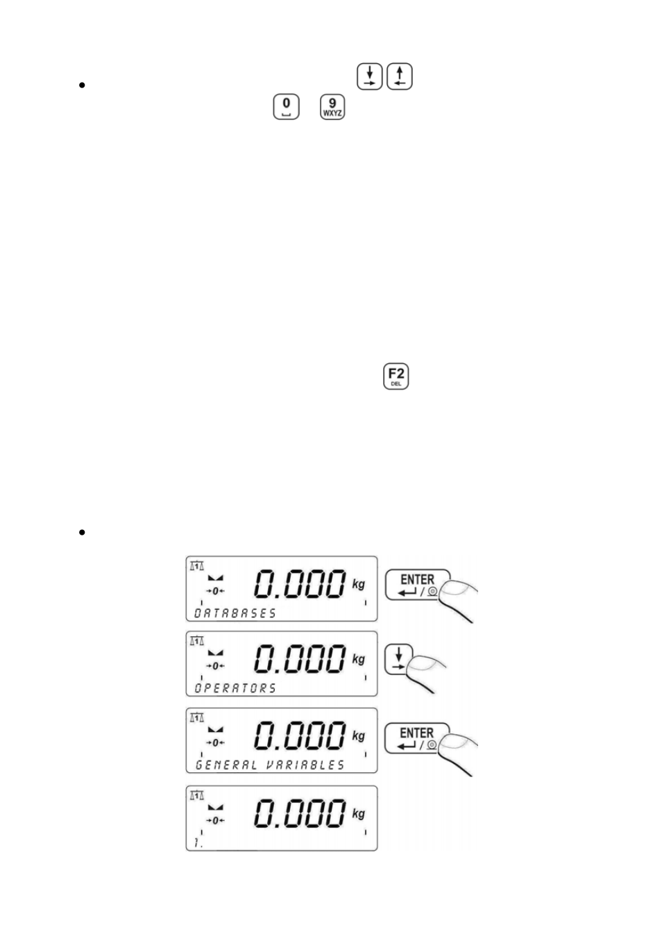 General purpose variables, Editing general purpose variables, Diting general purpose variables | RADWAG PUE C41H Indicator User Manual | Page 72 / 163