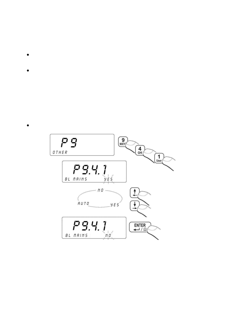 Backlight, Backlight – power supply from mains, Acklight – power supply from mains | RADWAG PUE C41H Indicator User Manual | Page 85 / 163