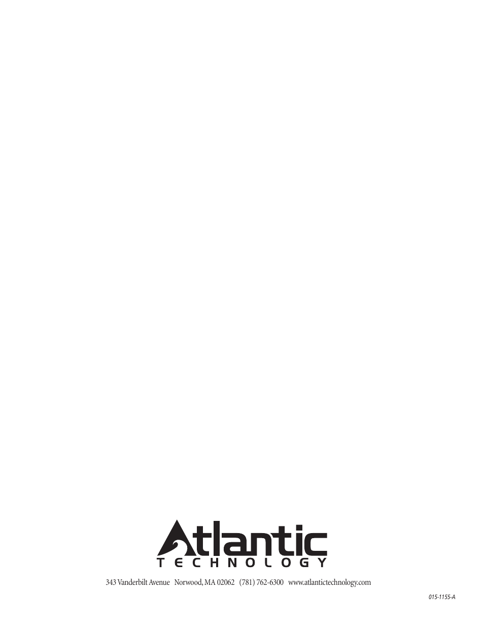 Atlantic Technology IWTS-155 User Manual | Page 8 / 8