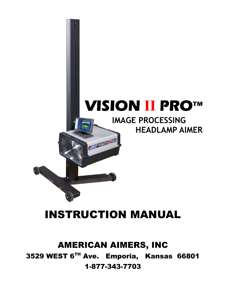 American Aimers VIIPRO Image Processor Headlight Aimer User Manual | 28 pages