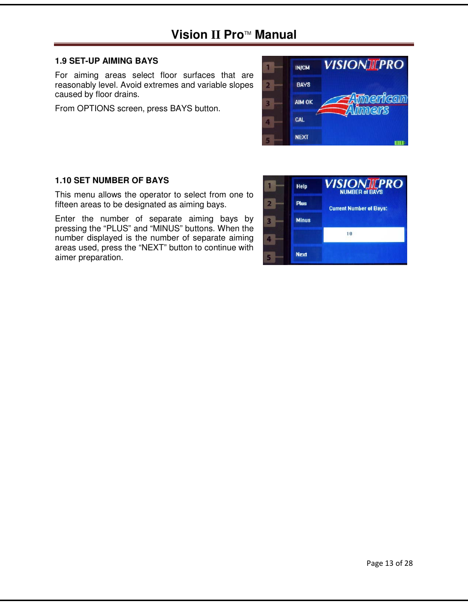 Vision ii pro, Manual | American Aimers VIIPRO Image Processor Headlight Aimer User Manual | Page 13 / 28