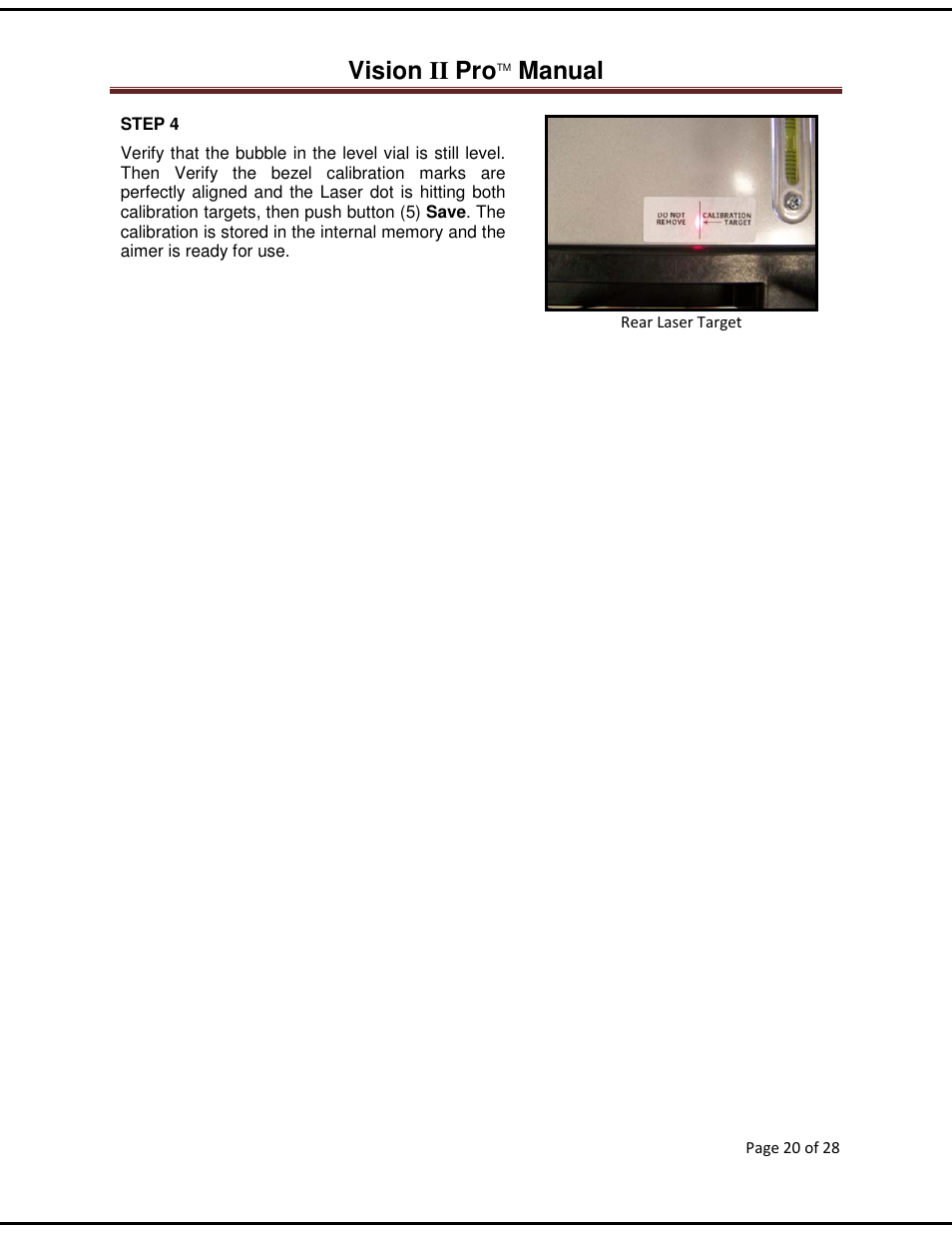 Vision ii pro, Manual | American Aimers VIIPRO Image Processor Headlight Aimer User Manual | Page 20 / 28