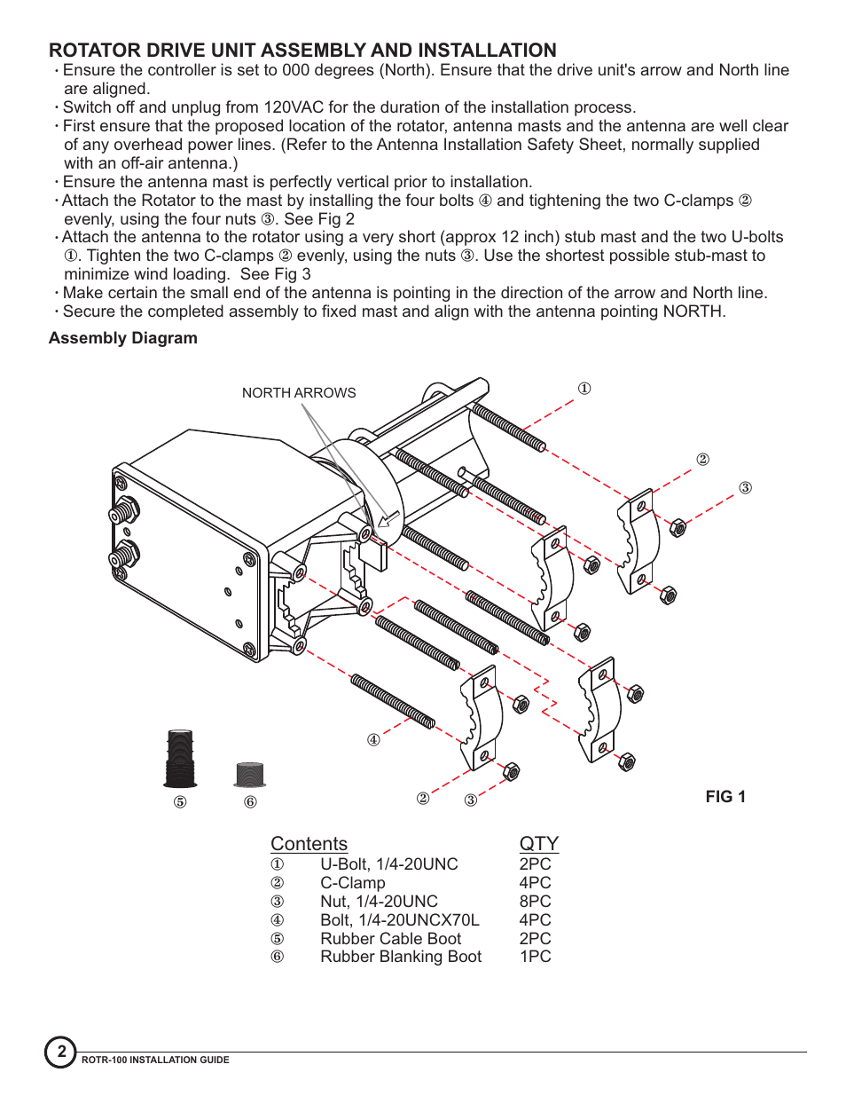 Antennas Direct ROTR100 User Manual | Page 2 / 8