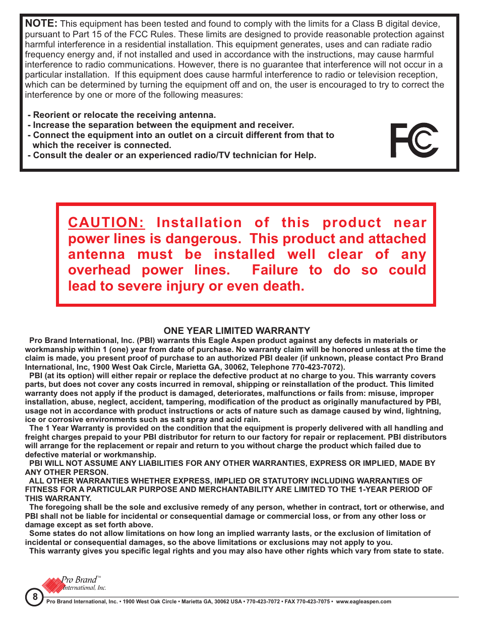 Antennas Direct ROTR100 User Manual | Page 8 / 8