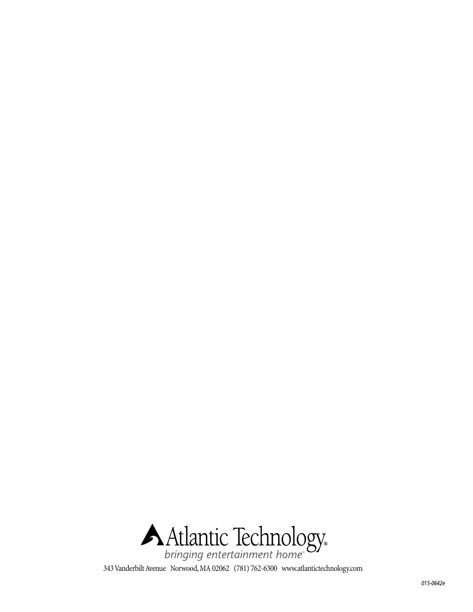 Atlantic Technology 642e SB User Manual | Page 12 / 12