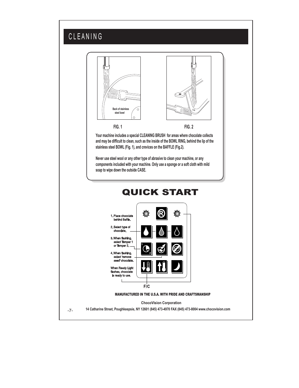Revx 3210 clnm.pdf, Quick start | ChocoVision REVOLATION X3210 User Manual | Page 8 / 8