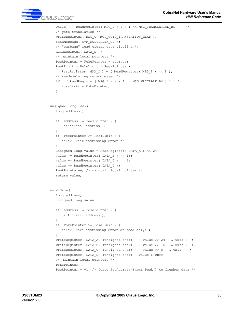 Cirrus Logic CS1810xx User Manual | Page 35 / 54