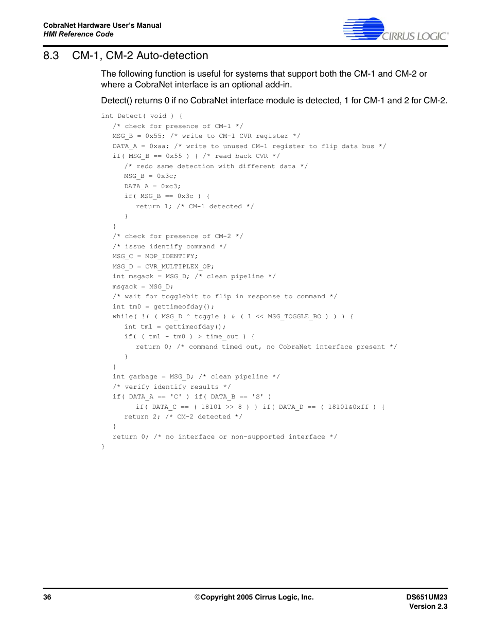 3 cm-1, cm-2 auto-detection | Cirrus Logic CS1810xx User Manual | Page 36 / 54