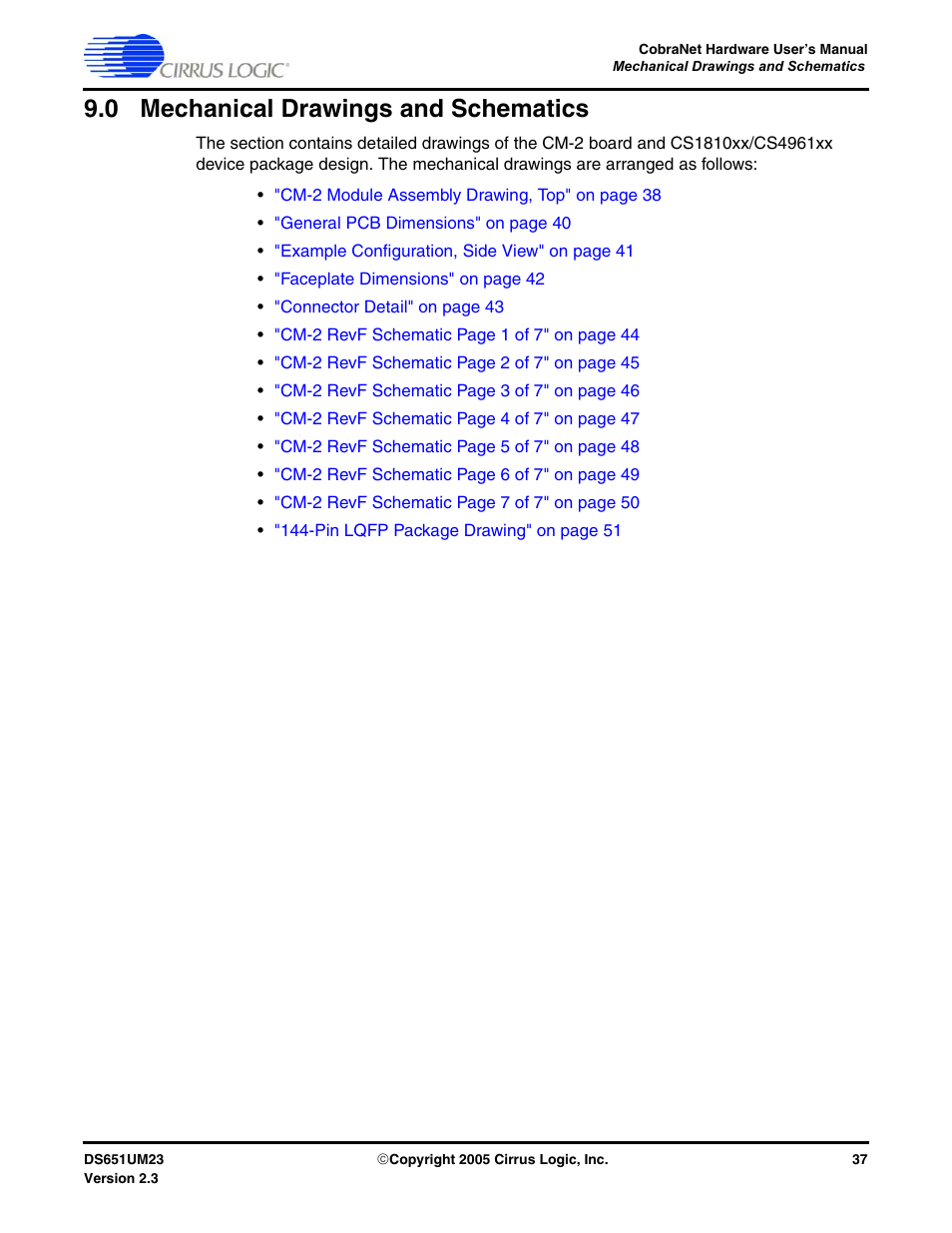 0 mechanical drawings and schematics | Cirrus Logic CS1810xx User Manual | Page 37 / 54