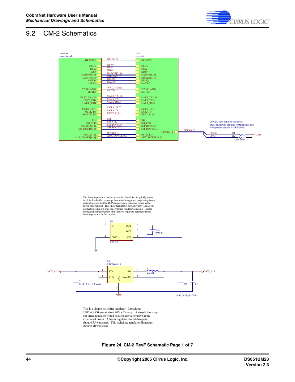 2 cm-2 schematics | Cirrus Logic CS1810xx User Manual | Page 44 / 54