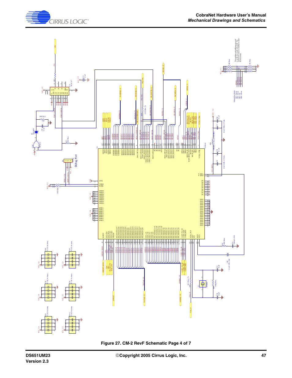 Debug port | Cirrus Logic CS1810xx User Manual | Page 47 / 54