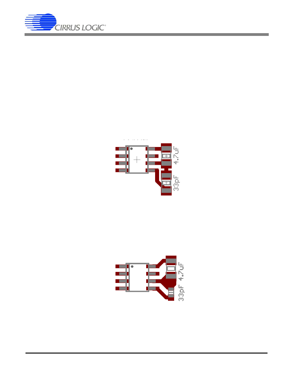 3 routing for zcd and cs pins for cs1501, 1 option 1, 2 option 2 | An346 | Cirrus Logic CS160x User Manual | Page 7 / 8