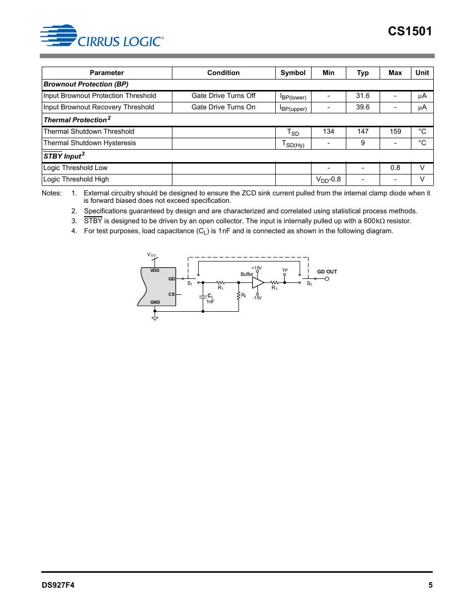 Cs1501 | Cirrus Logic CS1501 User Manual | Page 5 / 16