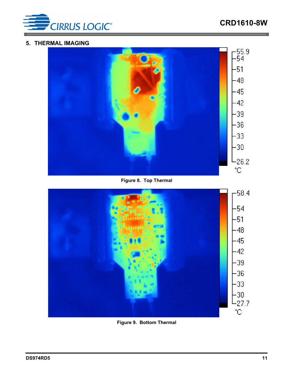 Thermal imaging | Cirrus Logic CRD1610-8W User Manual | Page 11 / 24