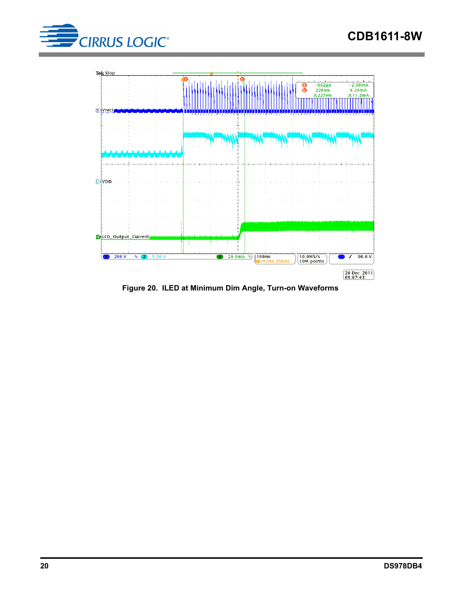 Cirrus Logic CDB1611-8W User Manual | Page 20 / 21