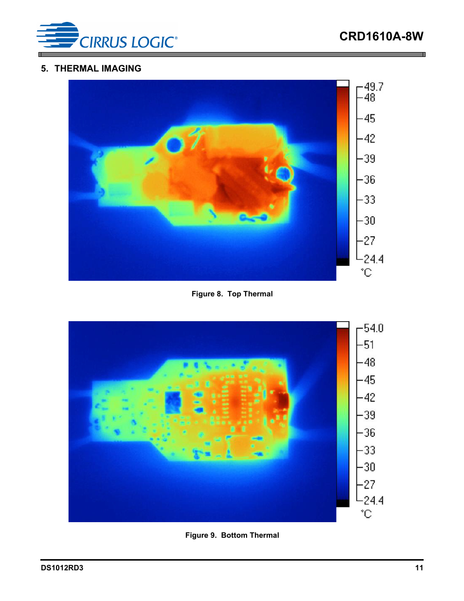 Thermal imaging | Cirrus Logic CRD1610A-8W User Manual | Page 11 / 24