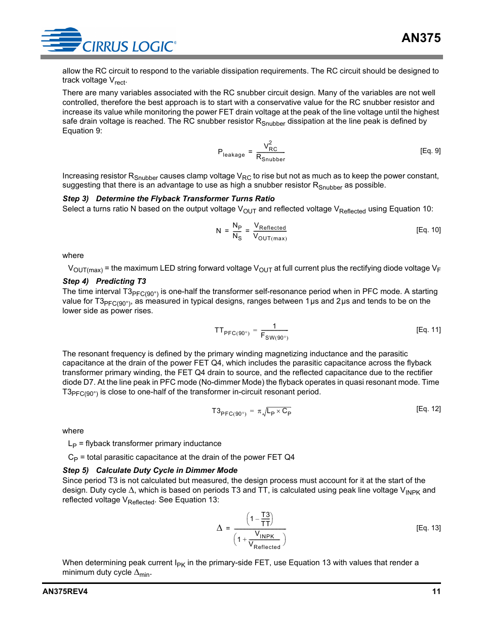An375 | Cirrus Logic AN375 User Manual | Page 11 / 27