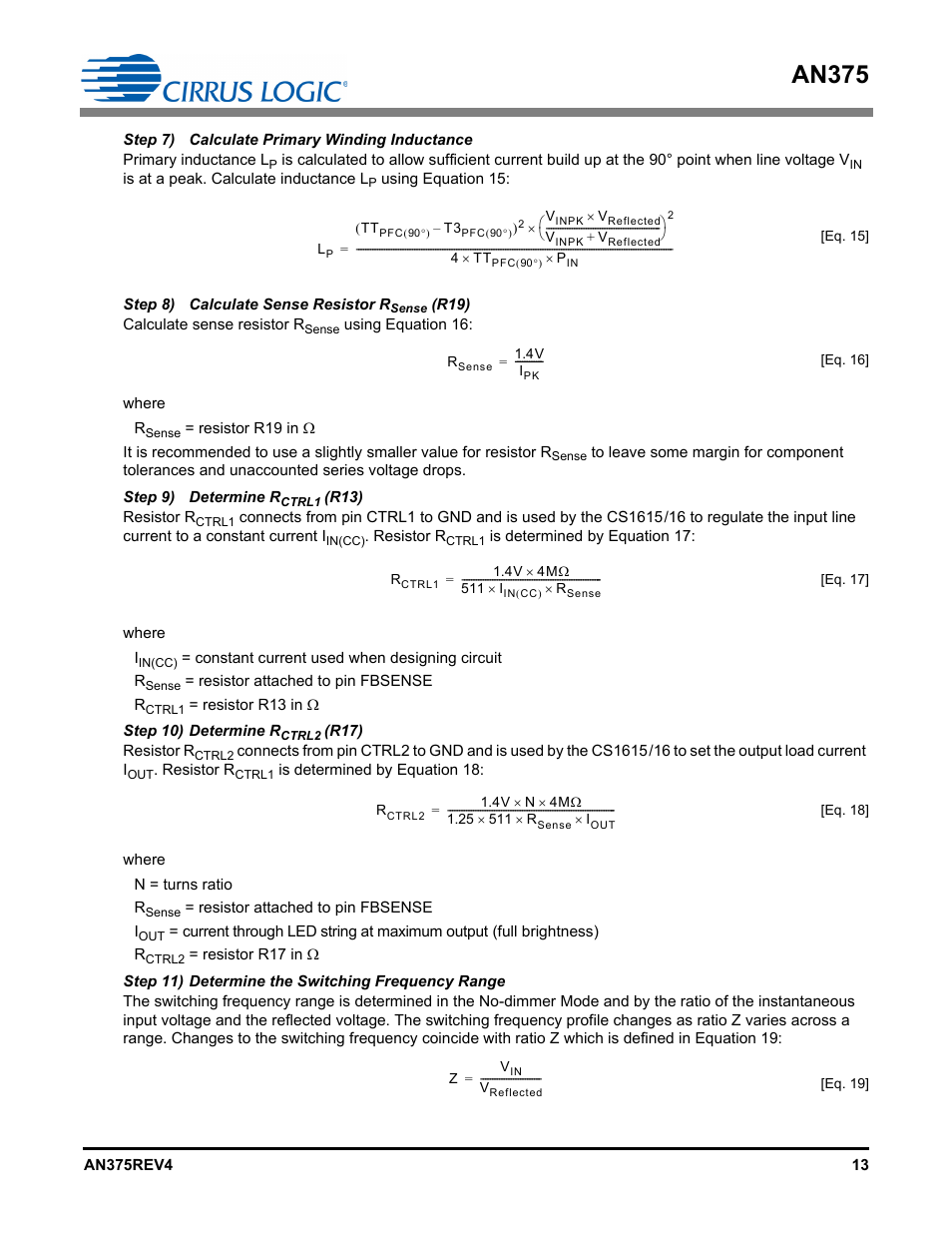 An375 | Cirrus Logic AN375 User Manual | Page 13 / 27